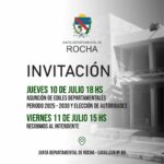 La Junta Departamental de Rocha comienza un nuevo período