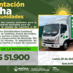 Gobierno de Rocha presentará dos nuevas unidades 0 Km.