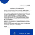La Dirección del Hospital de Rocha repudia y condena actos de violencia