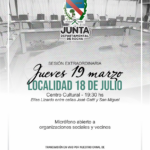 18 de Julio recibirá a la Junta Departamental de Rocha