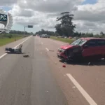 Motociclista falleció en siniestro de tránsito en el Km 331.500 de Ruta 9