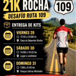 Se viene la primera media maratón de Rocha. Desafío Ruta 109