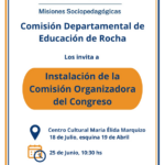Se instalará la Comisión Organizadora del Congreso «Misiones Sociopedagógicas»