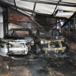 Se investigan causas del incendio en un estacionamiento privado de Chuy
